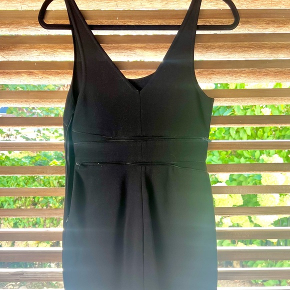 Theory $295 Bodycon Zipper Accent Mini Dress 0 Black Dress - Picture 9 of 16